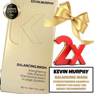 2X BNWSEAL KEVIN MURPHY Balancing Wash Strengthening Daily Shampoo